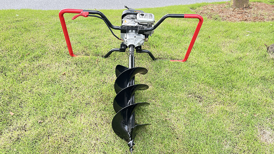 4 stroke gasoline engine power earth auger with foldable handle